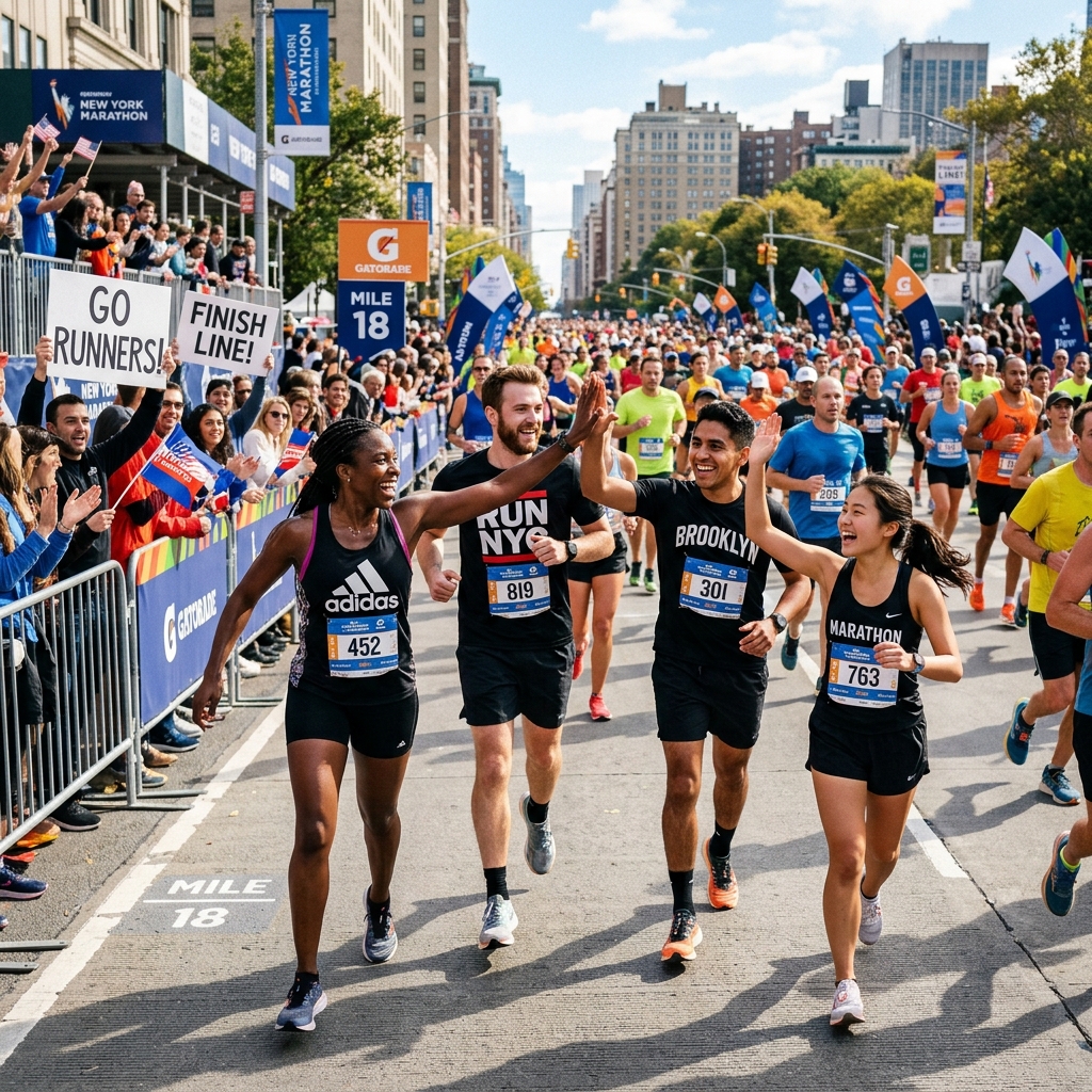 Runners High Fiving